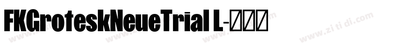 FKGroteskNeueTrial L字体转换